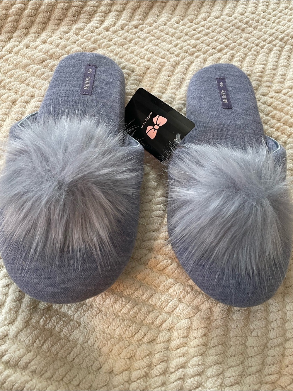 Cozy Faux-Fur Slide Slippers-NEW